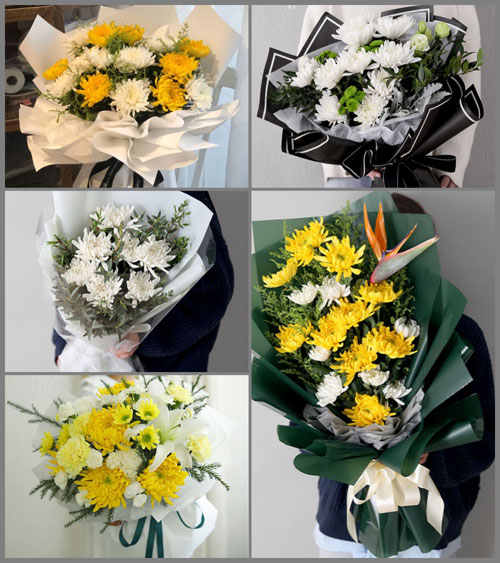四川成都彭州市磁峰镇滴水村白事花束代送